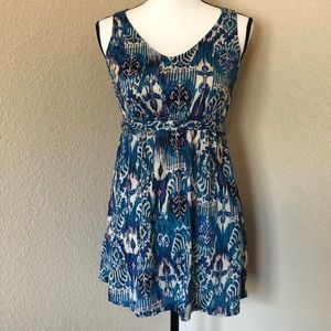 Motherhood Blue Graphic Sundress